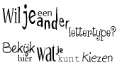 keuze voor een lettertype