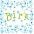 Geboortekaartje letters2 blauw