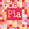 Geboortekaartje letters met blokjes rood