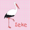 geboortekaartje Ooievaar voor