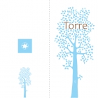 geboortekaartje Boom lang blauw-buiten