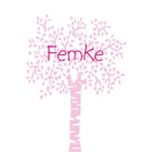 Geboortekaartje-roze-berk