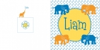 Geboortekaartje olifant buiten
