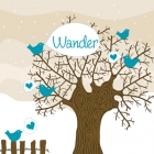 geboortekaartje Winterwilg-blauw-voor